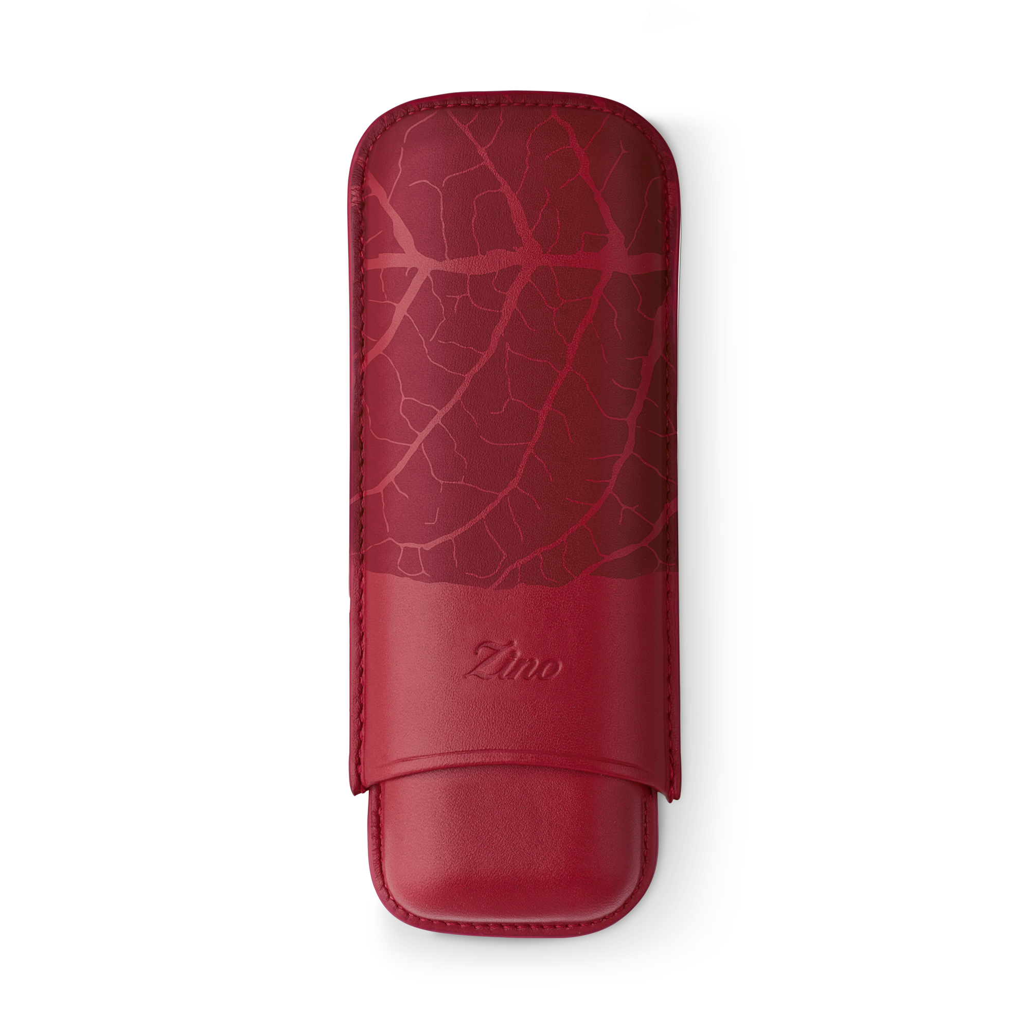 Zino Zigarrenetui Graphic Leaf  XL-2 Leder rot