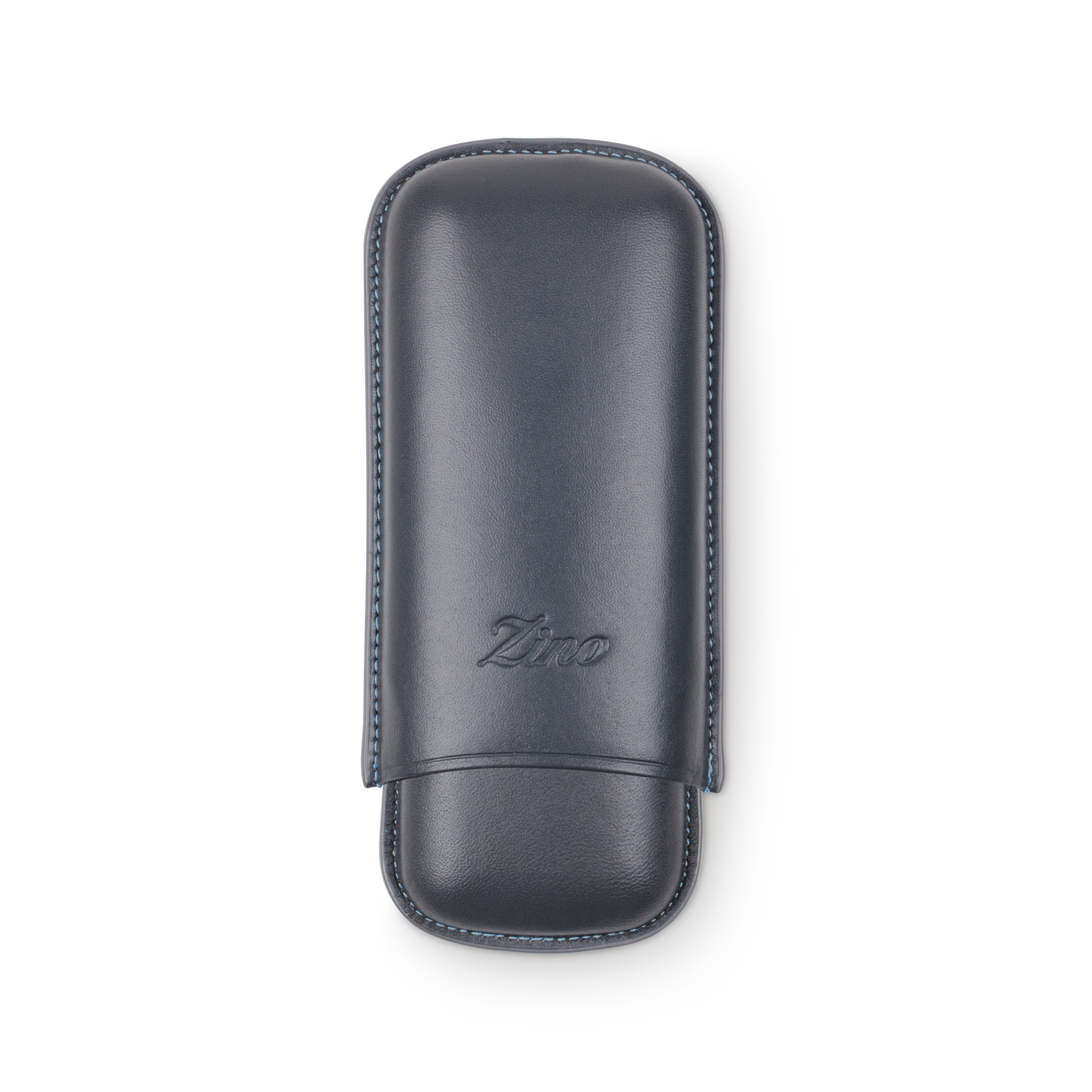 Zino Zigarrenetui R-2 Leder grau cyan